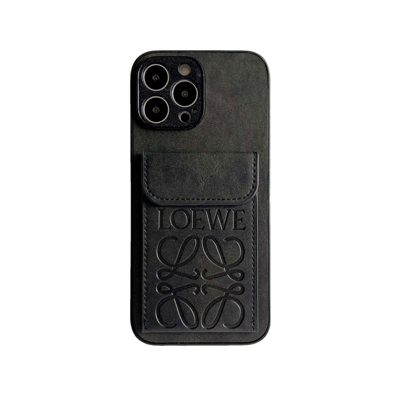 Cás iPhone só Le Sealbhóir Cárta Brown-LZP241448