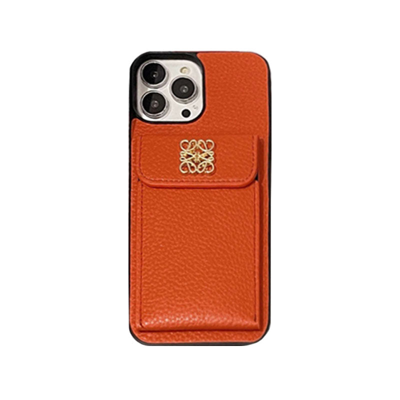Luxuriöse iPhone-Hülle mit Kartenhalter Schwarz-QBK240603
