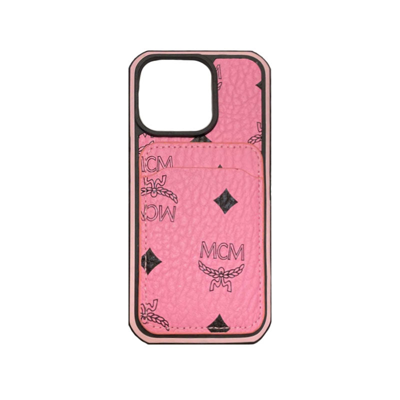 MCM iPhone ケース カードホルダー付き イエロー-MCK240603
