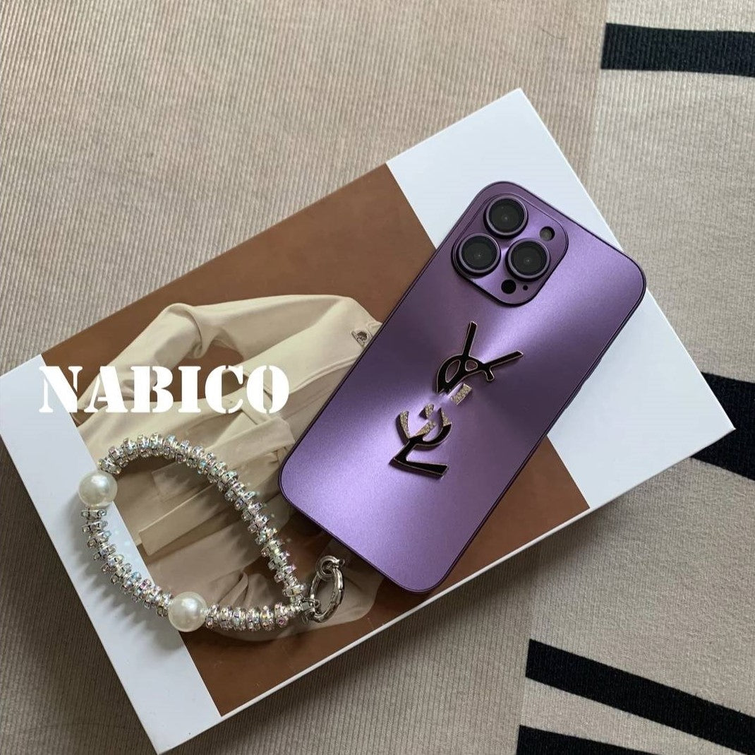 Coque iPhone élégante Letter Shine x Mono avec chaîne