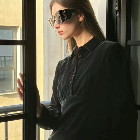 Luxuriöse Sonnenbrille mit großem Rahmen Y-01