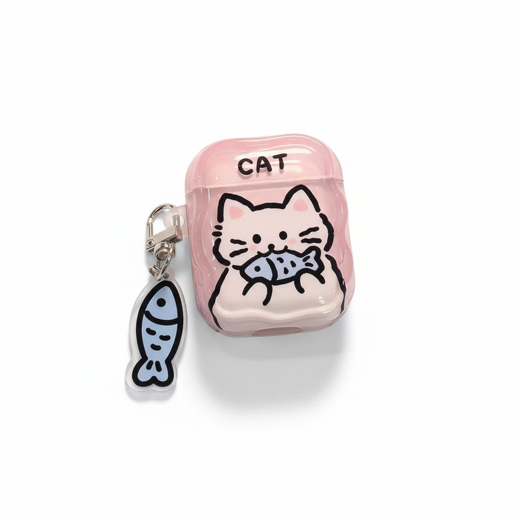 Cute Pet Graffiti Series AirPods Case (Cat Style & Dog Style)