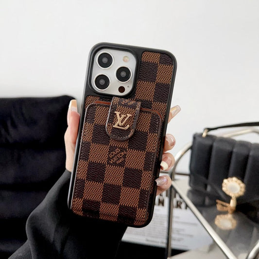 Luxusní Classic Card Bag Pouzdro na iPhone