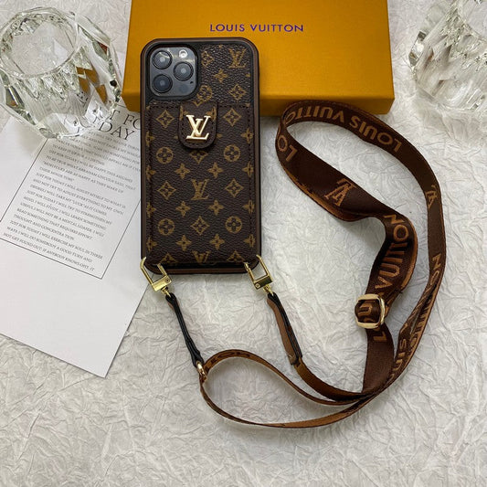 Luxusní pouzdro na iPhone Card Bag Řetízek