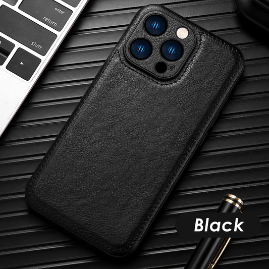 Prémiový Vintage kožený obal na iPhone – Soft Touch nárazuvzdorný ochranný kryt