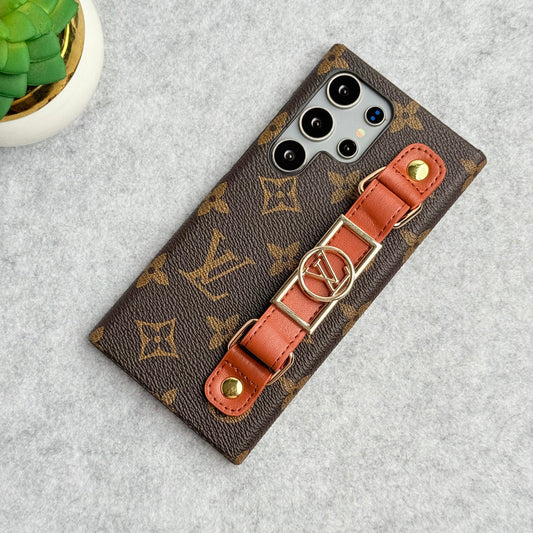 LUXURIÖSE MARKEN-GURTHALTER-HÜLLE FÜR SAMSUNG GALAXY
