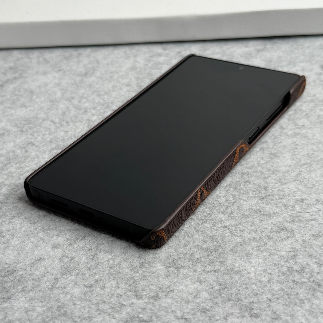 Só CÁS Dearthóir LEATHAIR IOMLÁN PU DO Réaltra Samsung