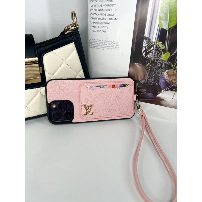 Lyxig fyra färger kortväska iPhonefodral