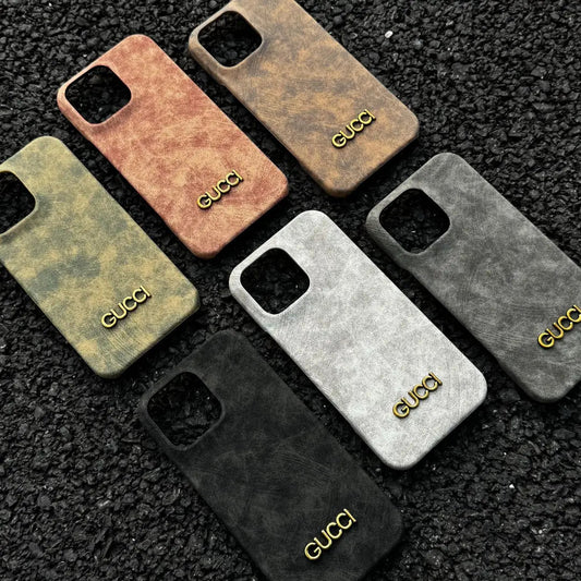 Klasický Vintage semišový obal na iPhone