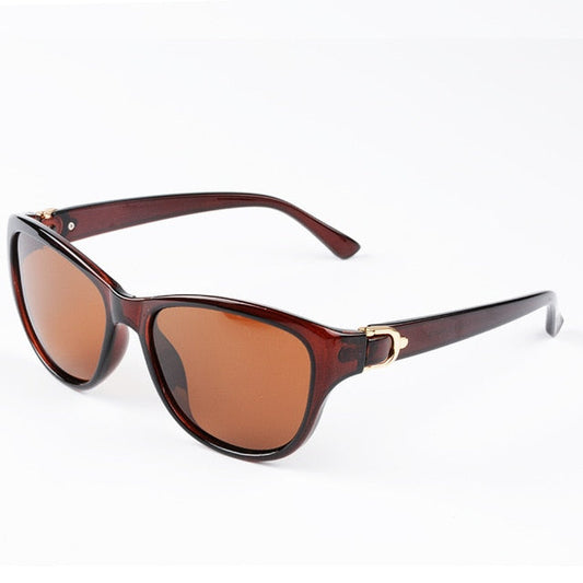 Luxusný značkový dizajn Cat Eye polarizované slnečné okuliare Dámske Dámske Elegantné slnečné okuliare Dámske okuliare na šoférovanie Oculos De Sol