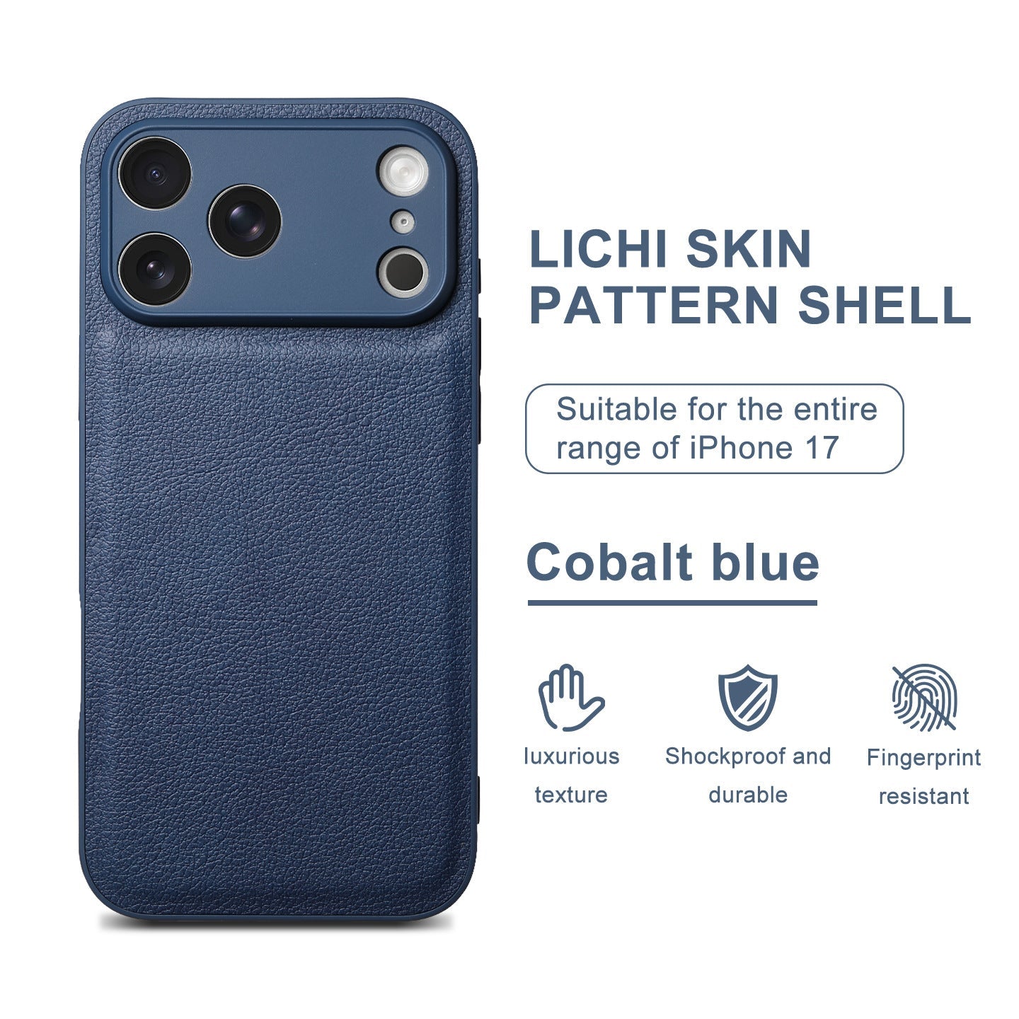 Prémiové kožené pouzdro Litchi Skin Pattern pro iPhone