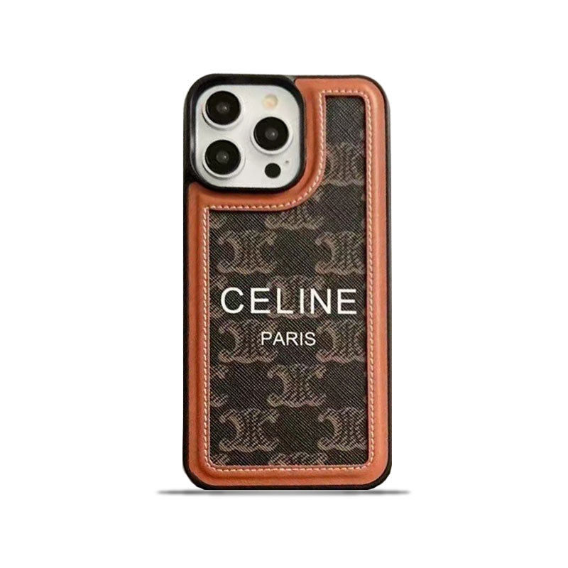 Coque iPhone Céline noire avec sangle-SZ231124
