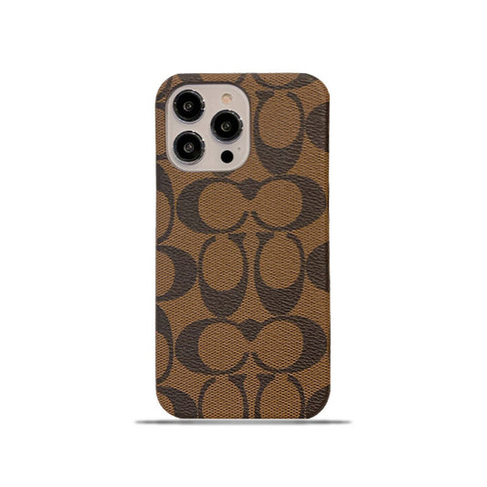 Klasické klasické pouzdro na iPhone hnědé -JDK241426