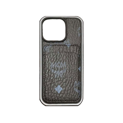 Pouzdro MCM iPhone s držákem karty žluté-MCK240603