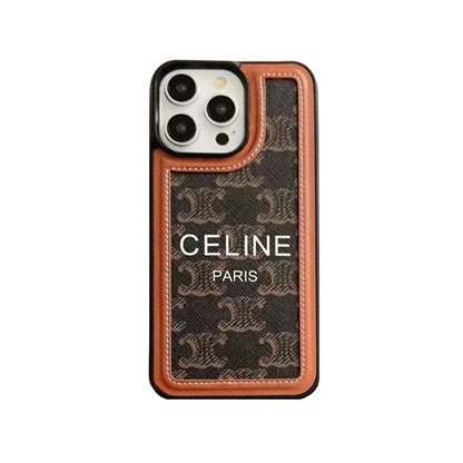 Zwart Celine iPhone-hoesje met riem-SZ231124