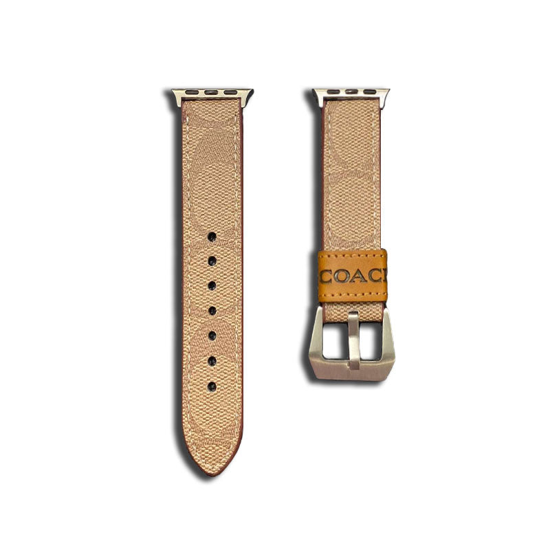 Kožený klasický řemínek Apple Watch světle hnědý-YHK244221710