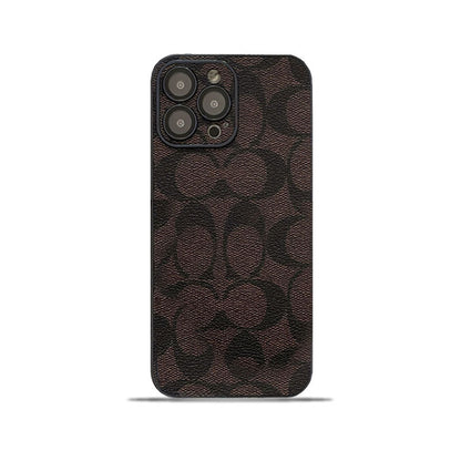 Custodia classica per iPhone Marrone -QB240402
