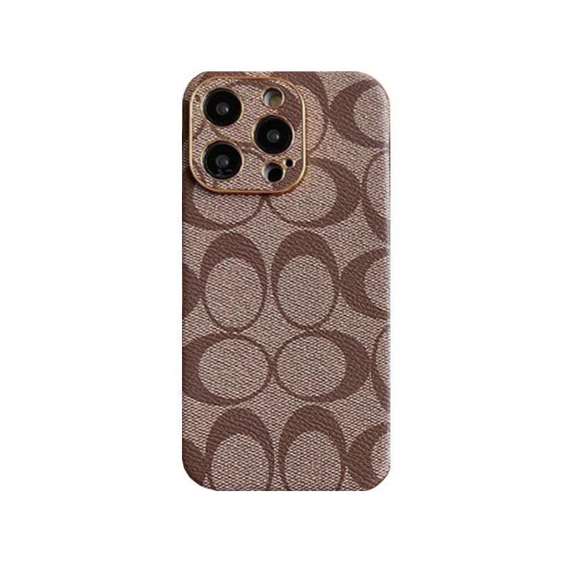 Klasické černé kožené pouzdro na iPhone -QBK240513