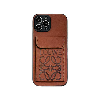 Cás iPhone só Le Sealbhóir Cárta Dubh-LZP241448
