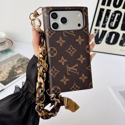 Luxury Monogram Phone Wallet Crossbody Purse – 3-in-1 Phone Bag