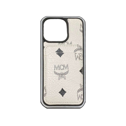 Pouzdro MCM iPhone s držákem karty žluté-MCK240603