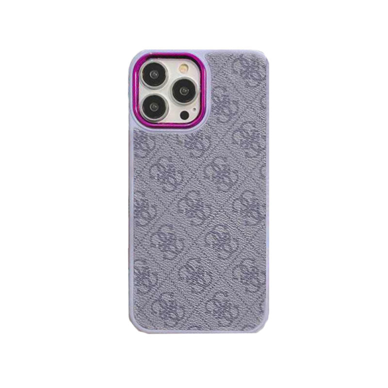 Étui pour iPhone de luxe violet-MD231025