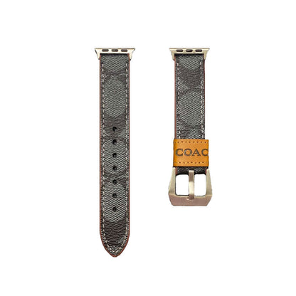 Kožený klasický řemínek Apple Watch Coffee-YHK244221710