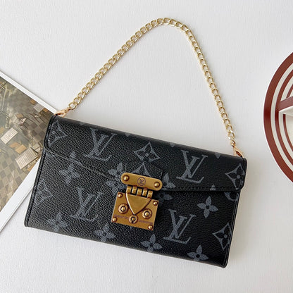Luxury Monogram Phone Wallet Crossbody Purse – 3-in-1 Phone Bag