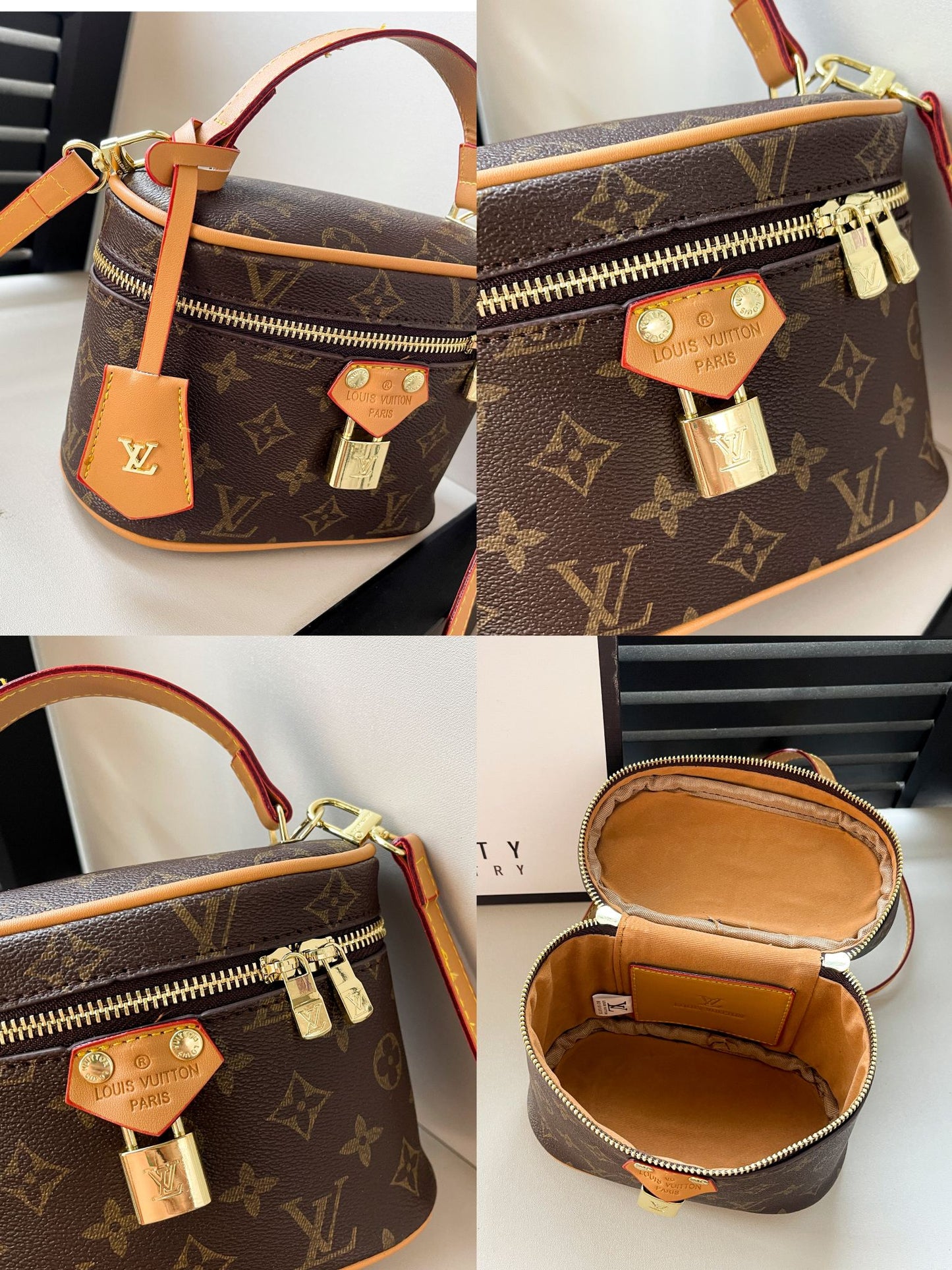 Bolsa de mão Box com inspiração vintage – Elegant Monogram Tote Box