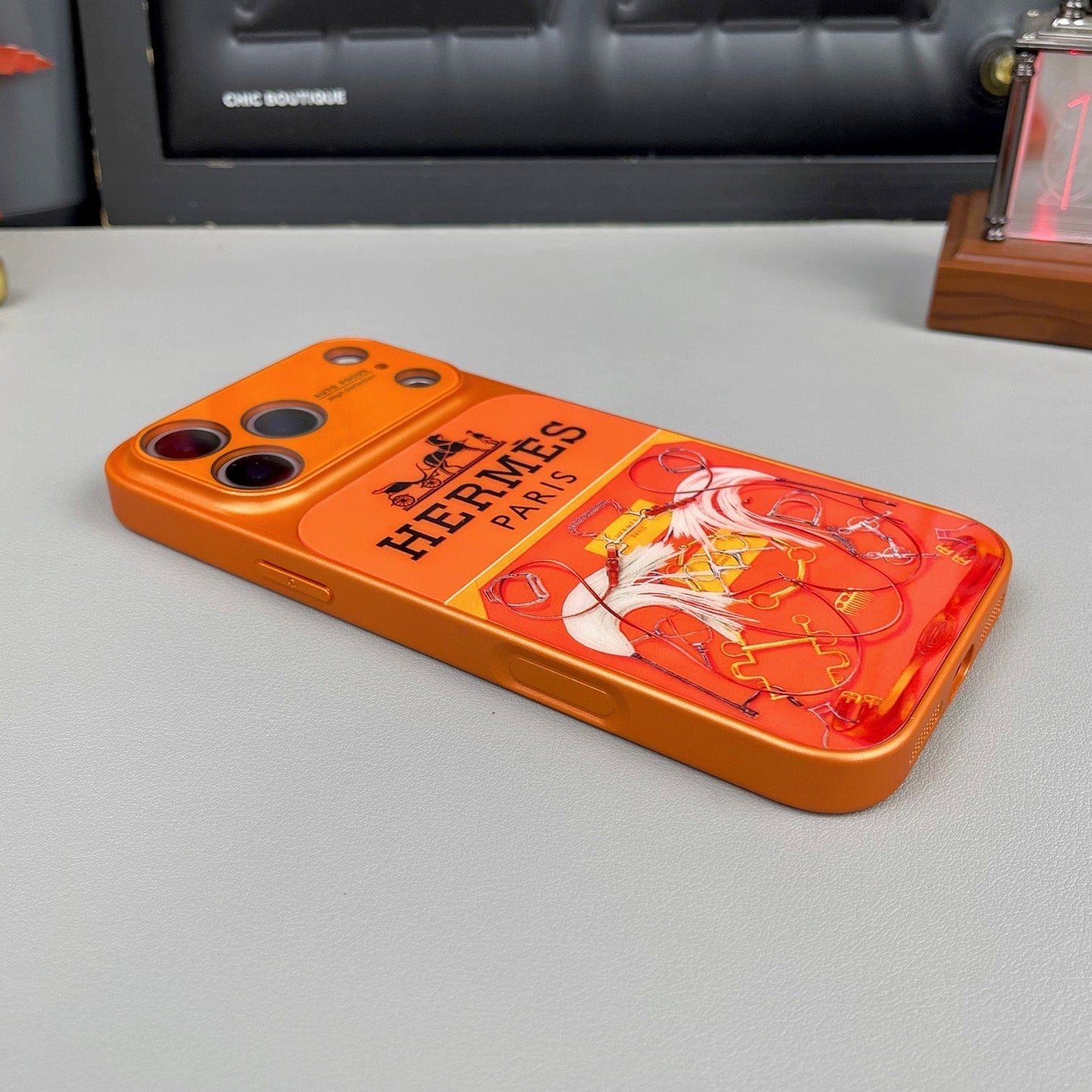 Pouzdro na iPhone řady H Luxury Orange Series