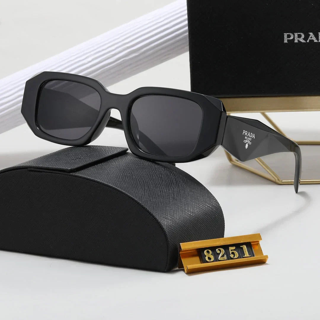 Polygonální Retro Unisex sluneční brýle 8251