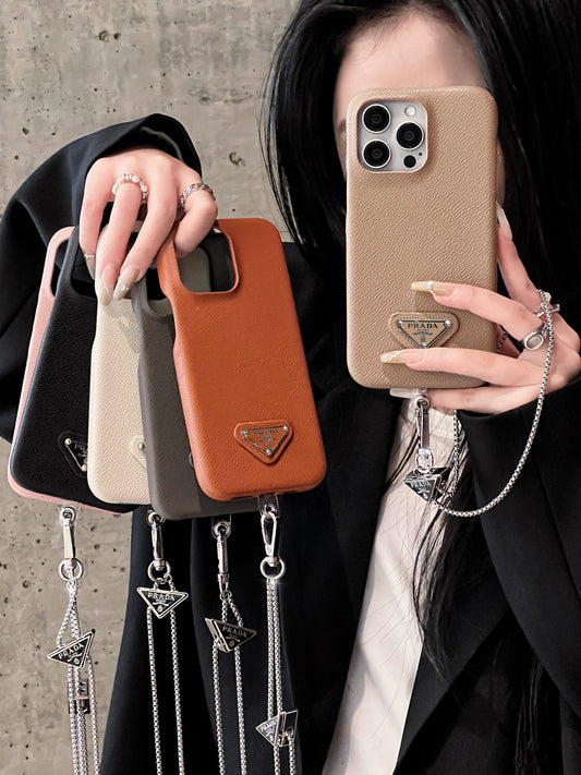 Luxusní kožené crossbody pouzdro na iPhone