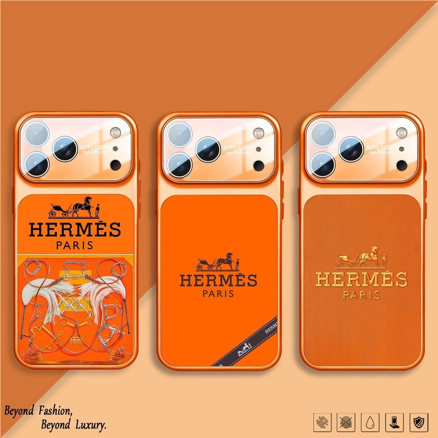 Pouzdro na iPhone řady H Luxury Orange Series