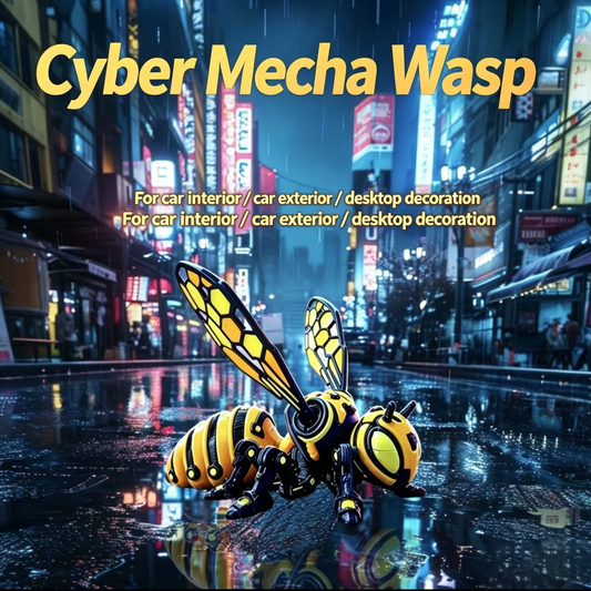 Cyber ​​Mech Bumblebee 3D-tryckt trendig prydnad