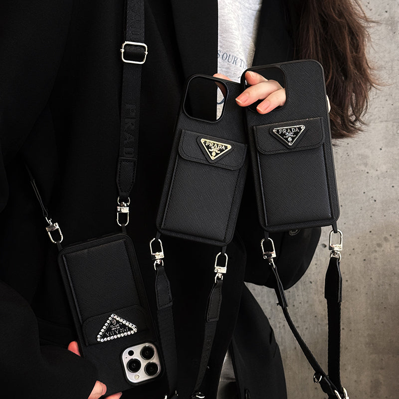 Luksus Crossbody læder cover til iPhone