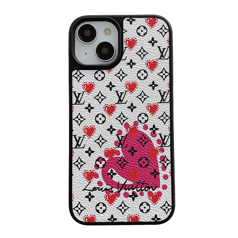 Luxus-Ballon & Herz-Leder-iPhone-Hülle