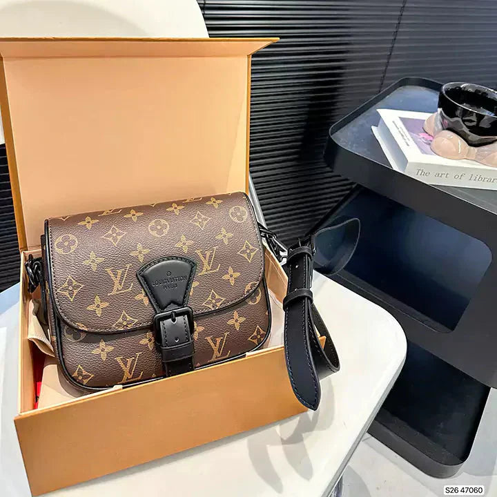 Borsa di lusso in pelle di alta qualità con motivo monogramma