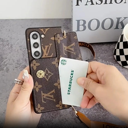 ラグジュアリー ロック カード バッグ クロスボディ チェーン SAMSUNG Z フォールド ケース