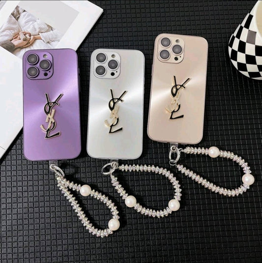 Κομψή θήκη Letter Shine x Mono για iPhone με αλυσίδα