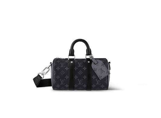 Luxus-Reisetasche aus Leder mit Monogramm „Eclipse“ aus Segeltuch