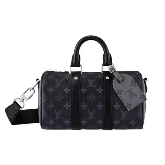 Luxus-Reisetasche aus Leder mit Monogramm „Eclipse“ aus Segeltuch