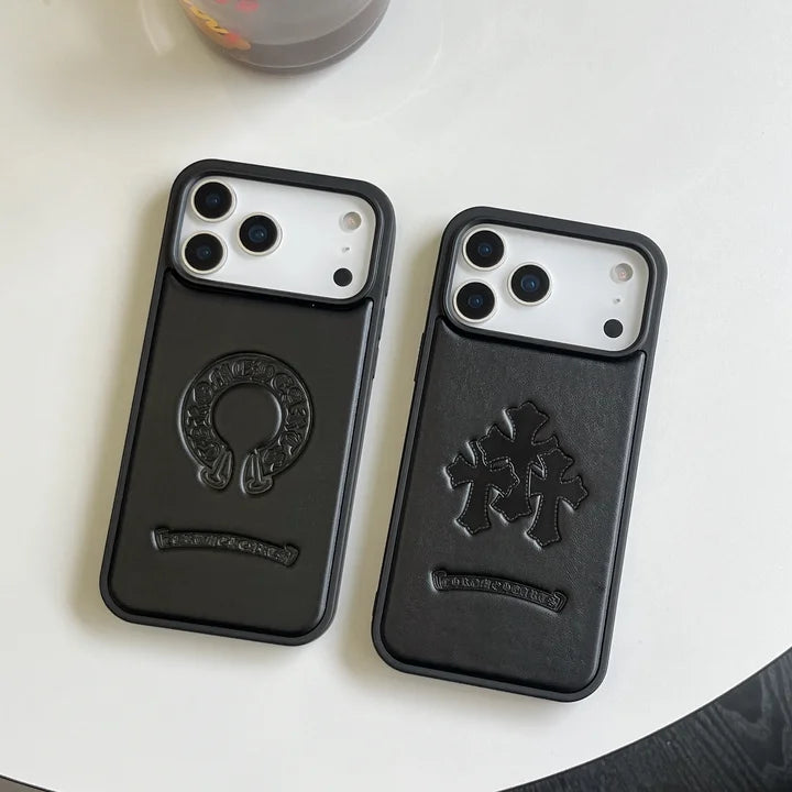 Hochwertige iPhone-Hülle aus Kunstleder