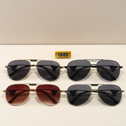 Luxury Metal Pilot Sunglasses  113