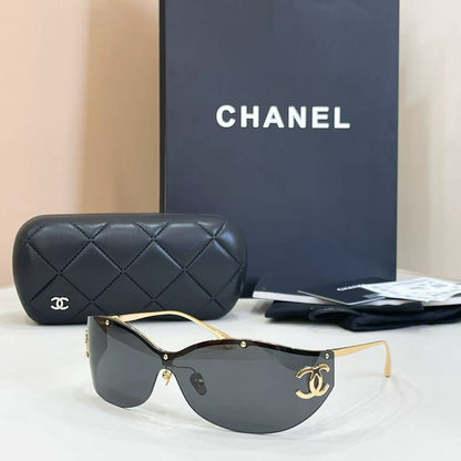 New Arrival, Haute Luxury Rimless Wrap-Around Sunglasses