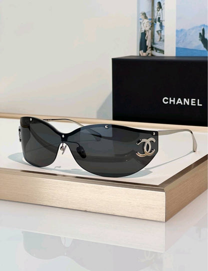 New Arrival, Haute Luxury Rimless Wrap-Around Sunglasses
