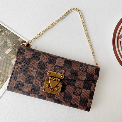 Luxury Monogram Phone Wallet Crossbody Purse – 3-in-1 Phone Bag