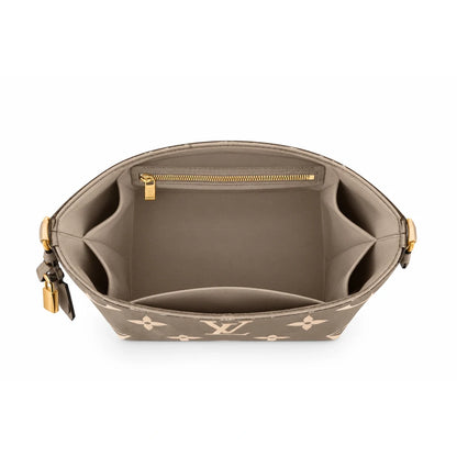 Premium Embossed Cowhide Leather Shoulder Bag