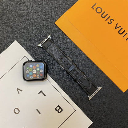 APPLE-WATCH-ARMBAND MIT MONOGRAM-NÄHTEN AUS LEDER