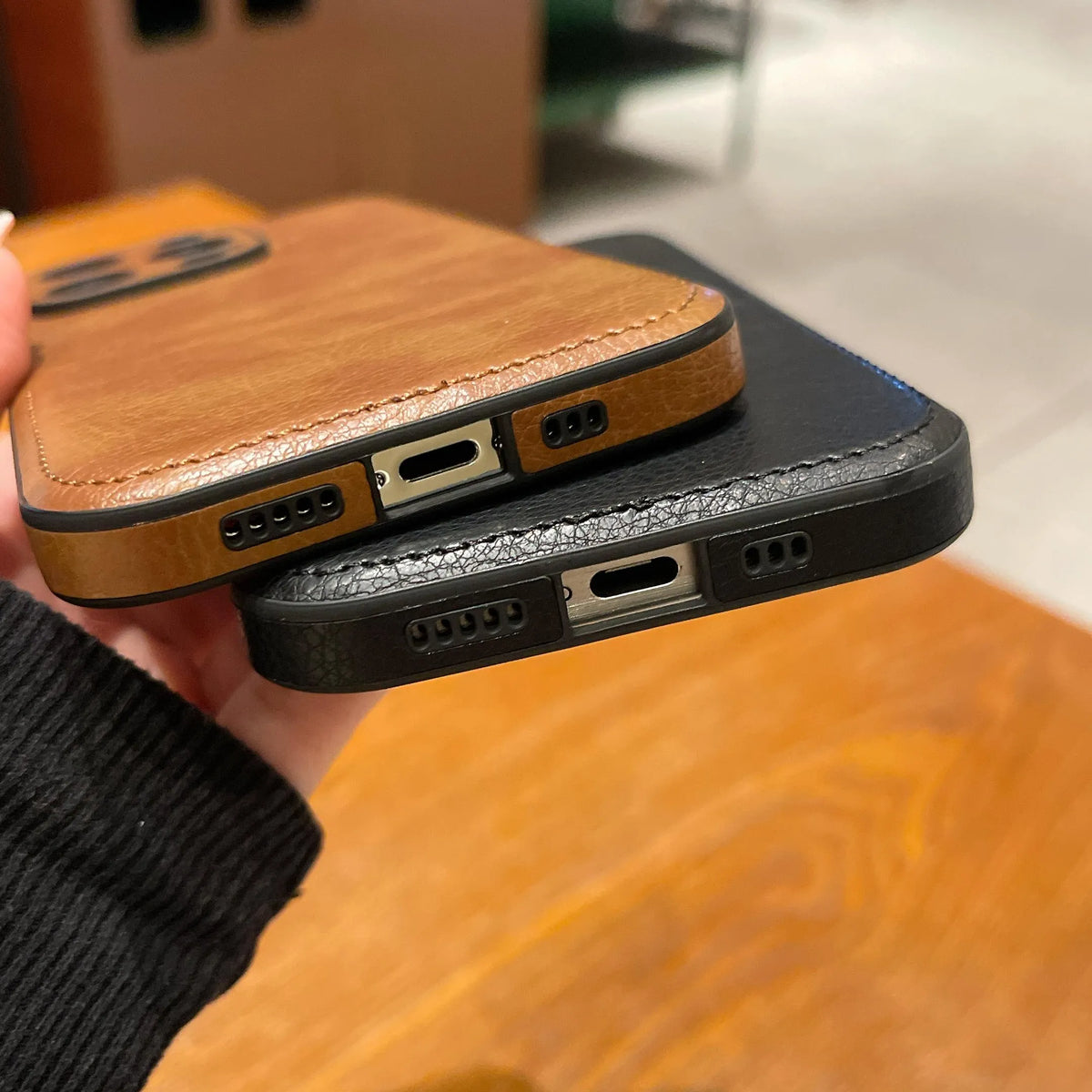Prémiový Vintage kožený obal na iPhone – Soft Touch nárazuvzdorný ochranný kryt