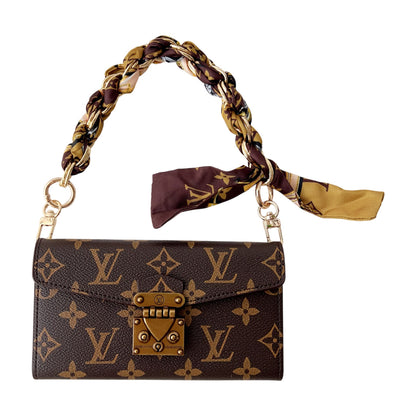 Luxury Monogram Phone Wallet Crossbody Purse – 3-in-1 Phone Bag